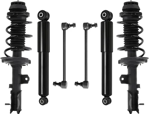 Vista 8 de Detroit Axle - Kit de puntales delanteros de 6 piezas para Ford Escape 2014-2019, 2 puntales y muelles helicoidales, 2 enlaces de barra