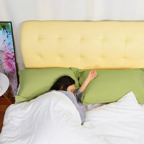 Vista 5 de uxcell Paquete de 2 fundas de almohada de microfibra cepillada suave con cierre de sobre, estándar (20 x 26 pulgadas), color verde aguacate
