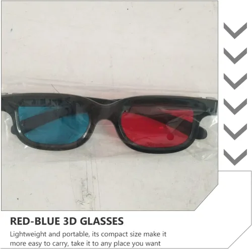 Vista 4 de Proyector 3D rojo, 20 unidades, 3 marcos, gafas de estilo 3D para juegos de películas en 3D, lentes de visualización 3D, computadoras portátiles