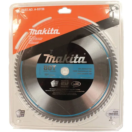 Vista 3 de Makita A-93728 Hoja de sierra de inglete pulida micro de 80 dientes de 12 pulgadas