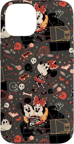 Vista 4 de iPhone 16 Disney Mickey Mouse & Minnie Mouse Scary Sweet Halloween Case