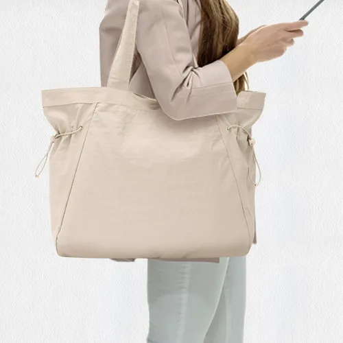 Vista 6 de Bolsa grande para mujer, bolsa de hombro ligera para viajes, playa, entrenamiento, compras