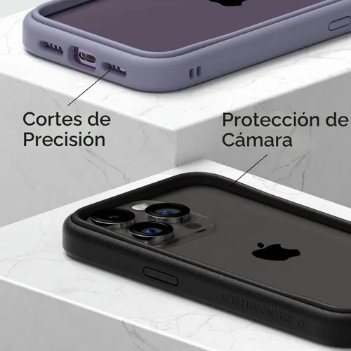 Vista 5 de RhinoShield CrashGuard NX - Funda protectora de diseño delgado absorbente de golpes compatible con iPhone 14 Pro, protección contra caídas de 11