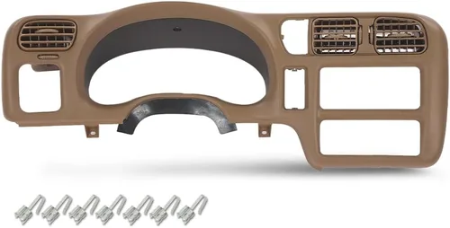 Vista 11 de CROSSDESIGN - Cubierta para tapa de tablero de instrumentos con borde de bisel de radio, borde negro para tablero no apto Compatible con Blazer