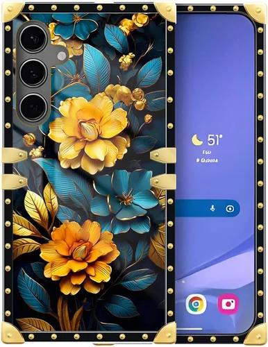 Vista 11 de Funda compatible con Samsung Galaxy S10 4G, TPU suave de lujo y parte trasera de policarbonato duro para niñas y mujeres, funda protectora a prueba