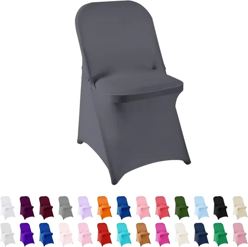 Vista 7 de Funda de elastano para silla, 12 unidades, fundas para silla, fundas plegables para sala de estar, funda extraíble lavable y elástica para silla
