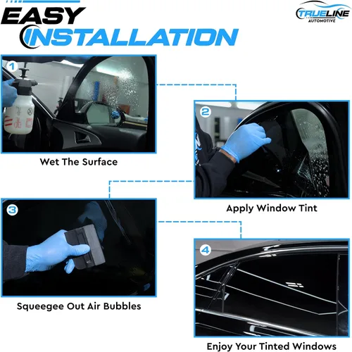Vista 7 de True line Automotive Kit de ventanas de tinte para automóvil compatible con Mazda CX-3 SUV 2016-2021, ventana trasera personalizable, tinte