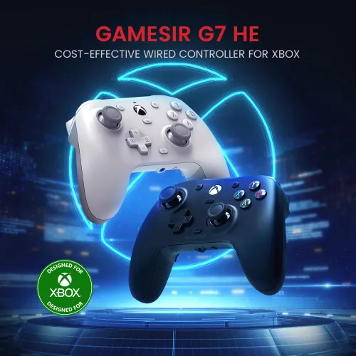 Vista 2 de GameSir G7 HE Wired Xbox Controller, Officially licensed Controller for Xbox Series X S, Xbox One, Windows 10 11, PC, Video Game Controller with