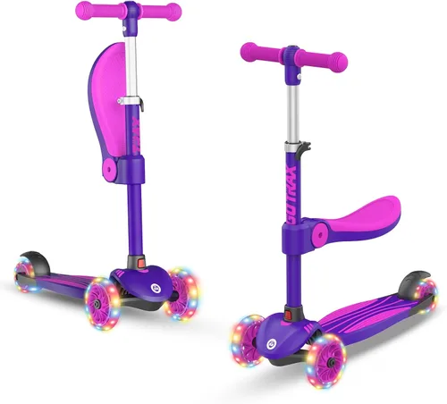 Vista 10 de Gotrax KS3 Kick Scooter with Seat, 3 Wheels for Kids Age 2+, Gifts