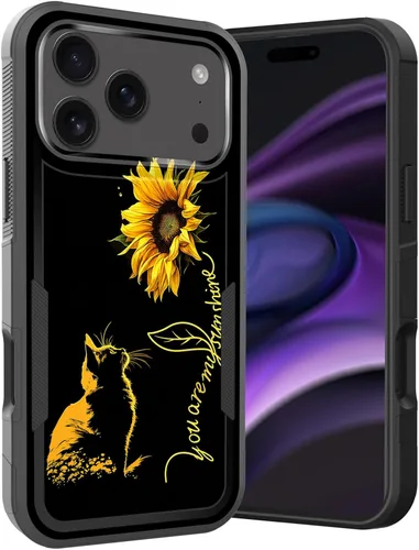 Vista 113 de Funda para iPhone Air, doble capa híbrida resistente resistente a prueba de golpes de policarbonato duro + funda protectora de silicona suave