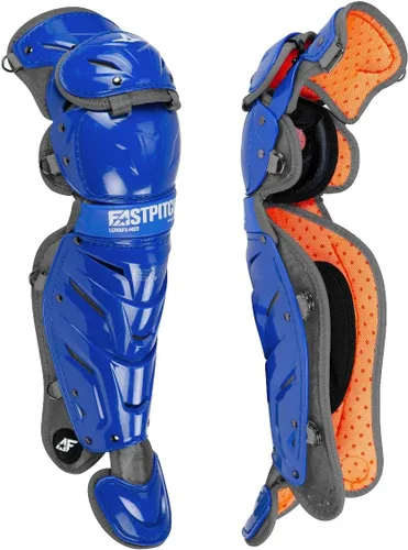 Vista 11 de All-Star Adult System 7 - Protector de piernas, recortado gris, corto de 15.5 pulgadas de longitud