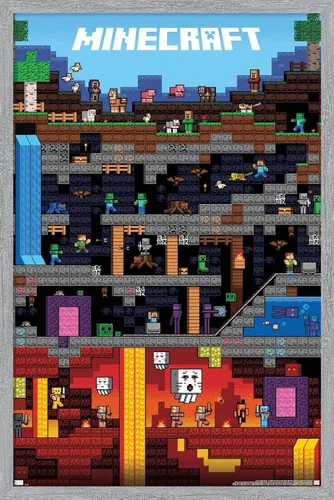 Vista 6 de Trends International Minecraft - Póster de pared Worldly, 22.375 x 34 pulgadas, versión sin marco