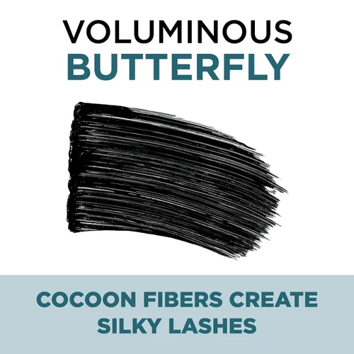 Vista 6 de Máscara para pestañas "Mariposas Voluminosas" L'Oreal Paris, 0.22 onzas, paquete de de 1, Negro