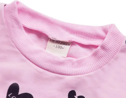 Vista 3 de DDSOL Conjunto de ropa para niñas pequeñas, sudadera con estampado de corazón + pantalones largos, conjunto de 2 piezas para bebés y niños pequeños