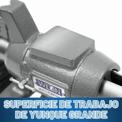 Vista 7 de Morsa de banco multiuso Wilton, 4-1/2" de ancho, 4-1/4" de apertura máxima de la mordaza, 2-1/4" de garganta (Modelo 450P)