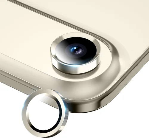 Vista 22 de Protector de lente de cámara para iPhone 17/16/16 Plus, Vidrio templado de metal Cubierta individual de lente de cámara [Anti-caída] Compatible