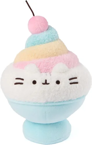 Vista 12 de GUND Pusheen Bento Katsu - Tazón de arroz de 6 pulgadas, juguete de peluche