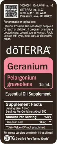 Vista 4 de doTERRA - Aceite esencial de geranio, 0.5 onzas