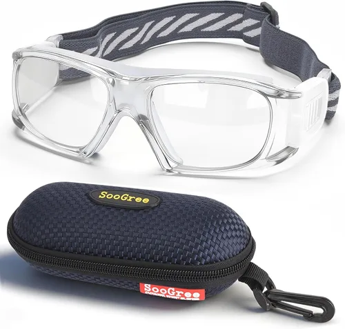 Vista 9 de SooGree Anteojos deportivos para hombres y mujeres, para baloncesto, fútbol, deportes, antiniebla, choque, colisión, gafas de uso