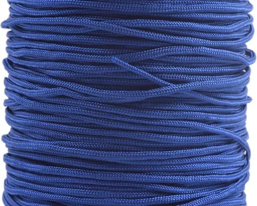 Vista 20 de KONMAY 1 rollo de cuerda de nailon de 150 yardas, trenzado de 0.016 in de nailon Shamballa Macramé/cordón de cuentas, cordón de nudo chino, cuerda