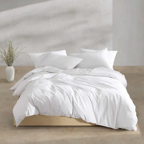 Vista 15 de Calvin Klein - Juego de edredón tamaño individual/individual XL, ropa de cama moderna de percal lavado de algodón con fundas a juego, certificado