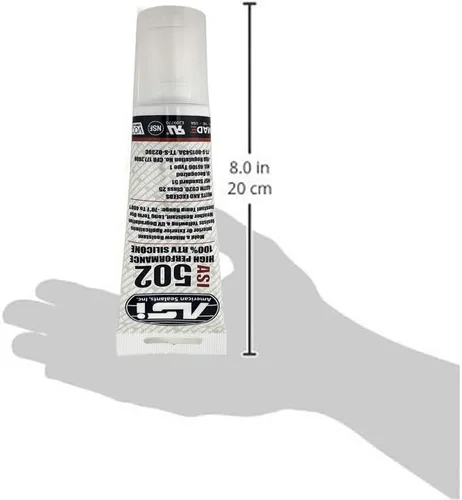 Vista 3 de Sellador de silicona 100% RTV - Tubo exprimible de 2.8 oz - Transparente