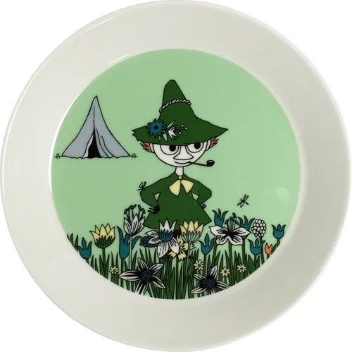 Vista 16 de Arabia Moomin Plate 7.48in Fillyjonk, Gris
