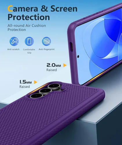 Vista 671 de FNTCASE Funda para iPhone 17 Pro: Fundas delgadas translúcidas de color azul claro compatibles con MagSafe, protección completa de la cámara