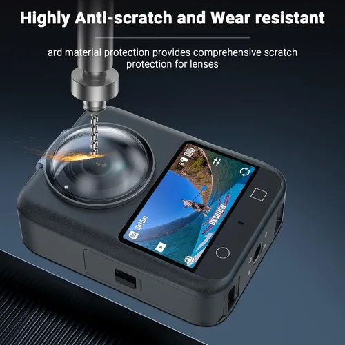 Vista 4 de CYNOVA Osmo 360 Protector de lente para accesorios DJI Osmo 360 – Funda protectora de PC con 95% de transmisión de luz, antiarañazos y a prueba