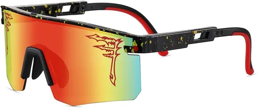 Vista 12 de ACEXPNM Gafas de sol de béisbol de dos tamaños UV400 para adultos, niños y jóvenes, hombres y mujeres, para deportes al aire libre