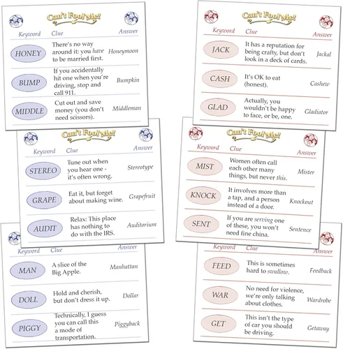 Vista 5 de Can't Fool Me — Un juego de acertijos de palabras para burlas cerebrales donde los jugadores corren para resolver pistas - Diversión nocturna