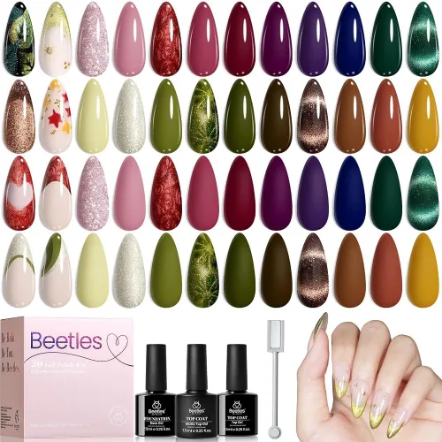 Vista 22 de Beetles - Juego de 44 esmaltes de uñas de gel, colección Colorful Muse, 36 0-0 Musa colorida