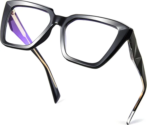 Vista 22 de Blue Light Blocking Glasses for Women Men Metal Round Frame Gris (Smoke Grey)
