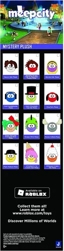 Vista 7 de Roblox Colección: Meep City Micro Plush Mystery 3-Pack [Incluye 3 artículos virtuales exclusivos]