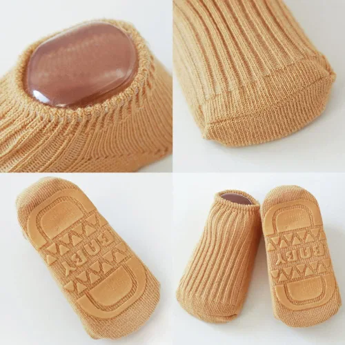 Vista 3 de Calcetines antideslizantes unisex para bebé y niña calcetines para el suelo
