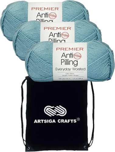 Vista 35 de Premier Yarns Antibolitas para todos los días Blancanieves 100-1 Dn100-1-Snow-White