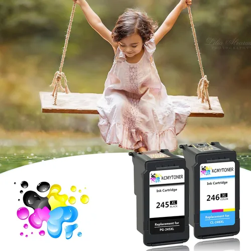 Vista 7 de KCYMTONER - Cartucho de tinta remanufacturado de alto rendimiento compatible con Canon PG-245XL CL-246XL PG-243 CL-244 PIXMA MX492 MX490 IP2820