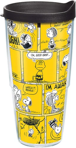 Vista 16 de Tervis Peanuts™ - Vaso aislado 70th Comic Strip de 16 onzas, transparente