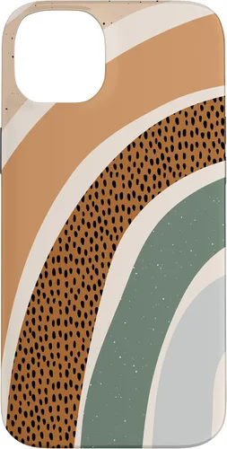 Vista 15 de Boho Burnt Orange Half Rainbow with Dotted Pattern Arches Case for iPhone 17