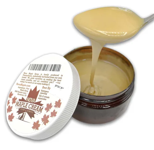 Vista 4 de Crema de arce Nova - Crema de mantequilla de arce puro grado A (1/2 libra)