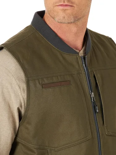 Vista 3 de Wrangler Riggs Workwear Chaleco de trabajo con capas resistentes para hombre