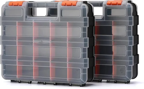 Vista 2 de EMENTOL Organizador de herramientas de doble cara con polímero resistente a los impactos y separadores de plástico extraíbles personalizables