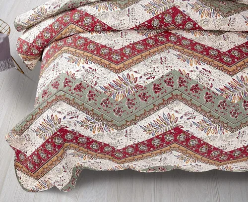 Vista 7 de DaDa Bedding Juego de edredón bohemio con diseño floral, tamaño individual, 2 piezas
