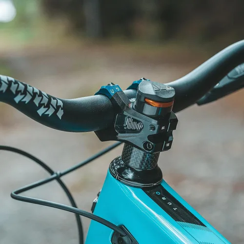 Vista 6 de Funn Vástago de bicicleta ecualizador con cero elevación, con abrazadera de barra de 1.378 in, vástago de bicicleta de aleación de 0 grados