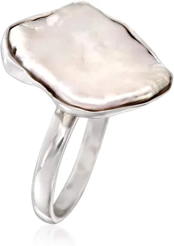 Vista 3 de Ross-Simons Anillo de perlas Keshi cultivadas de 0787 x 0630in en plata de ley tamaño 8 perla no conocido