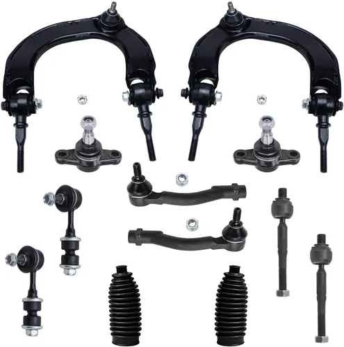 Vista 113 de Detroit Axle - Kit de extremo de 12 piezas para Ford Explorer Mercury Mountaineer 1998-2001 1999 2000, 2 brazos de control delanteros superiores