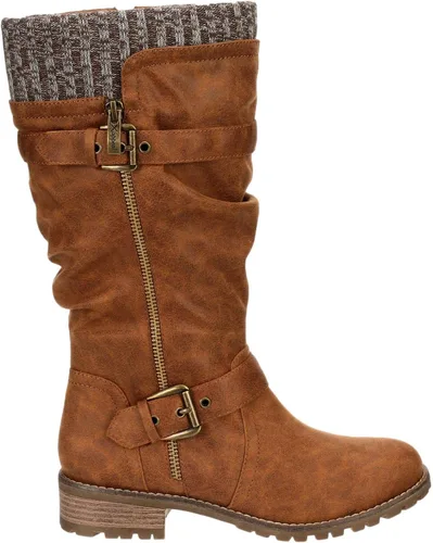 Vista 2 de XAPPEAL Chelsey - Botas de equitación altas hasta la rodilla para mujer con hebilla