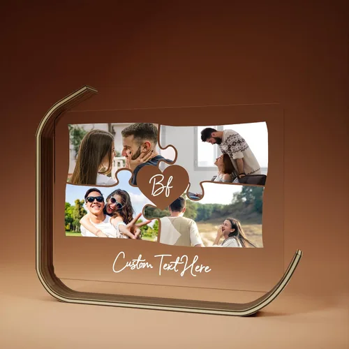 Vista 10 de EGD Placa acrílica personalizada de regalo para papá y mamá Regalos únicos para él con sus fotos favoritas Regalos personalizables para abuelos
