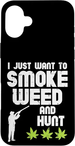 Vista 22 de iPhone 16 Smoke Weed Hunt Funny Hunting Cannabis 420 Hunter Hombres Mujeres Caso