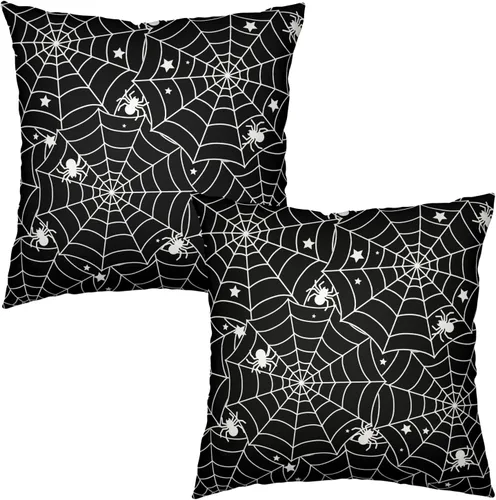 Vista 9 de Juego de 2 fundas de almohada de 16 x 16 pulgadas, diseño patriótico de bandera estadounidense con estrellas para exteriores, estilo casa de campo